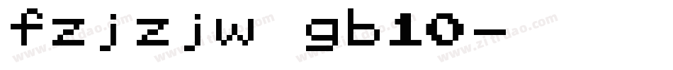 fzjzjw gb10字体转换